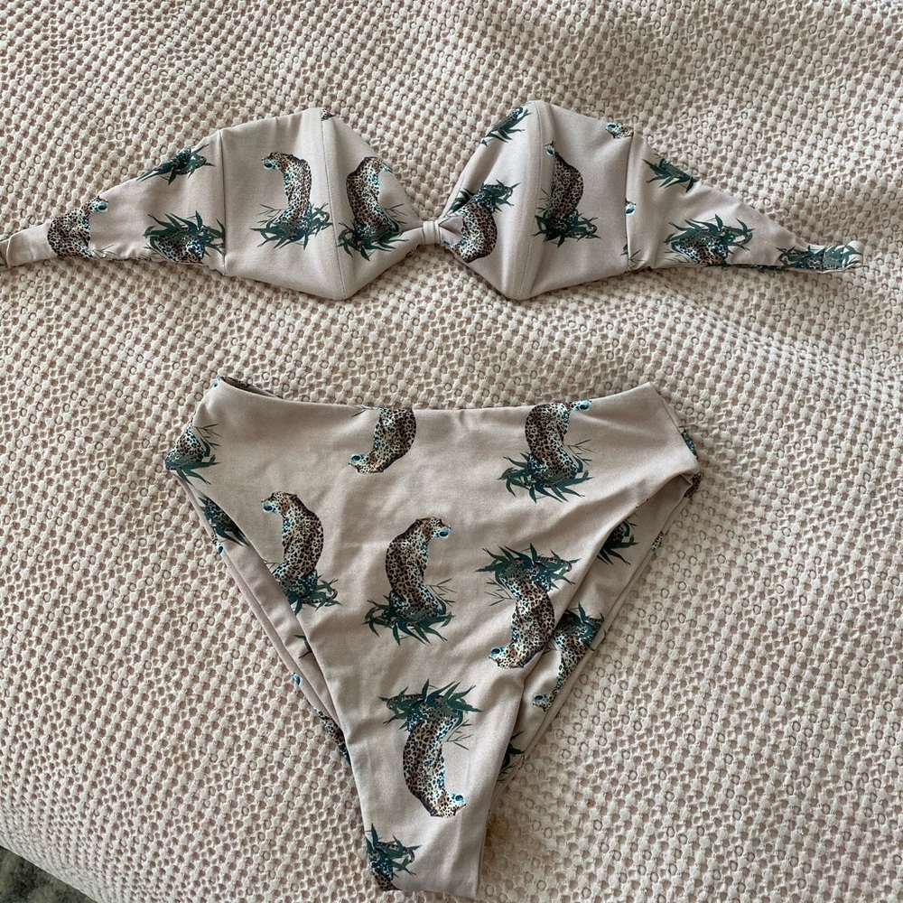 Mocha Cheetah Montce Swim Set